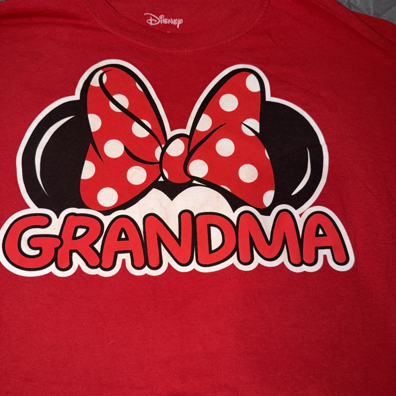 Disney Brand Minnie Mouse Grandma Shirt Size L