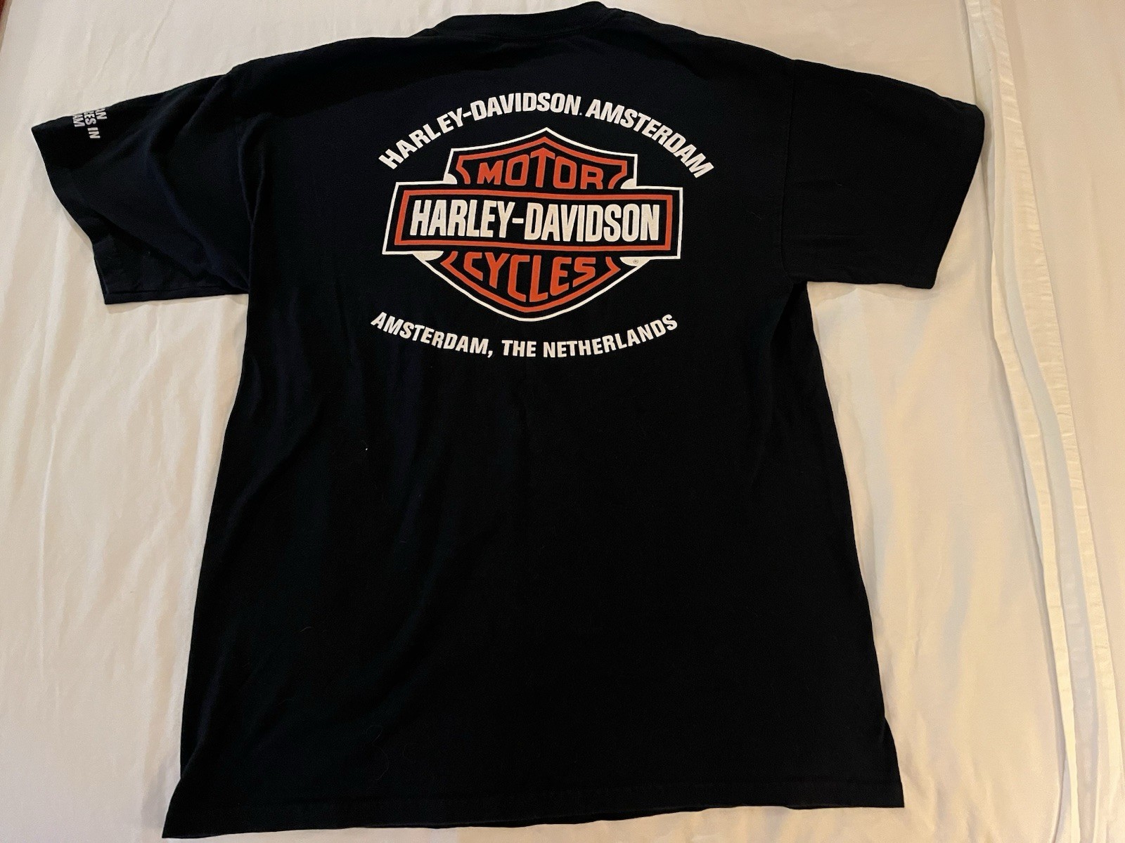 Harley Davidson Amsterdam Size Large Black t -shirt Rembrandt