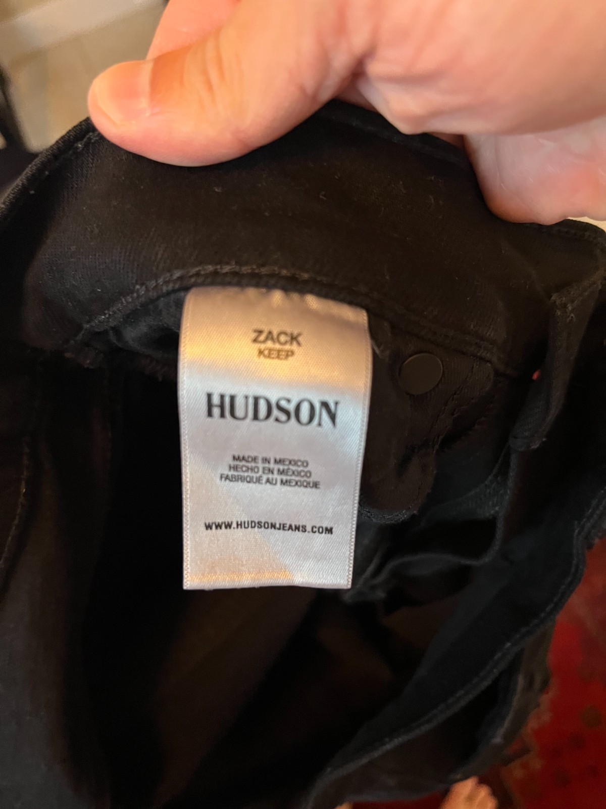 HUDSON ZACK Skinny Jeans Mens 29×32 Black KEEP Wash NWT Designer Saks $225