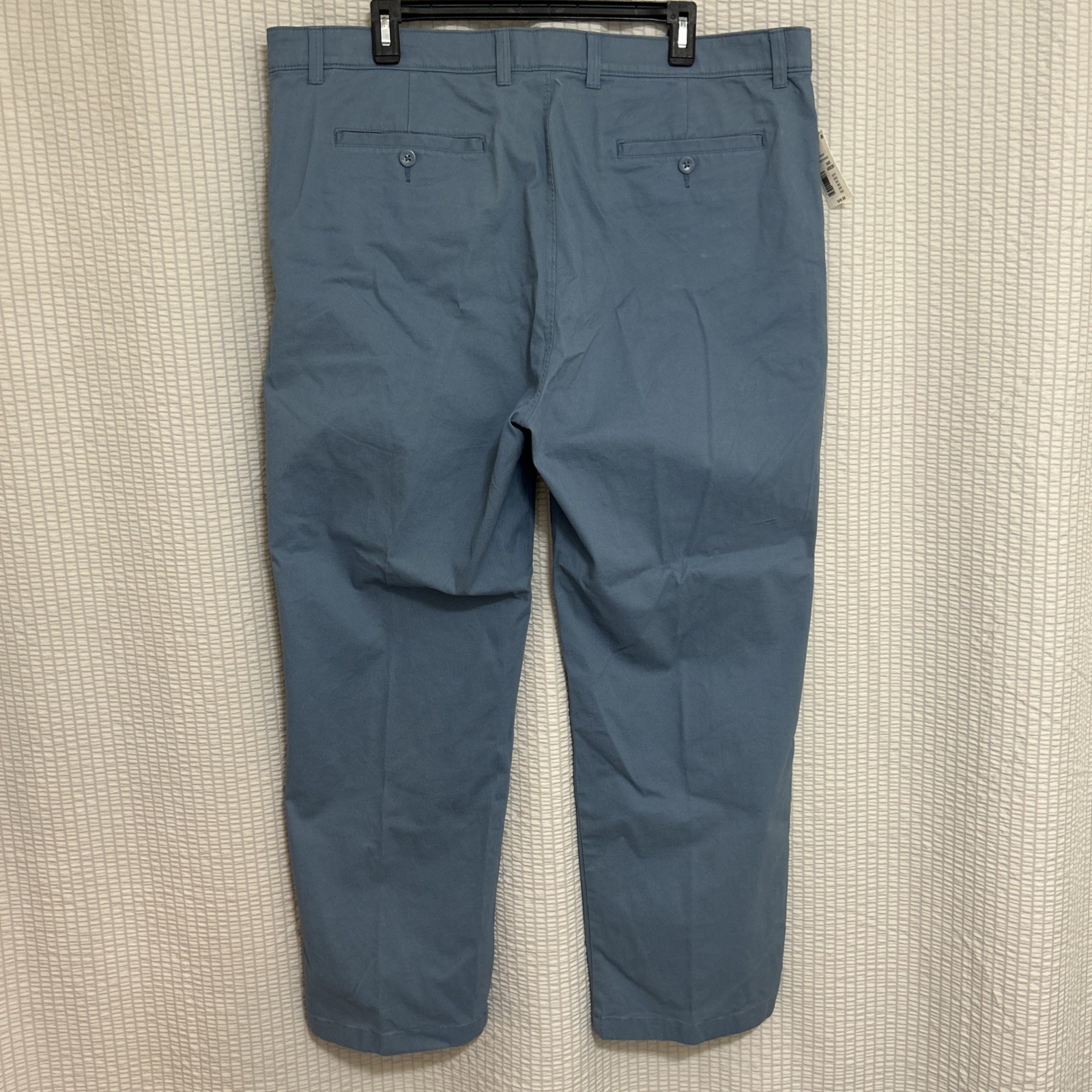 Roundtree & Yorke Men 40X29 Classic Fit Flat Front Pants Stretch Fabric Blue NWT