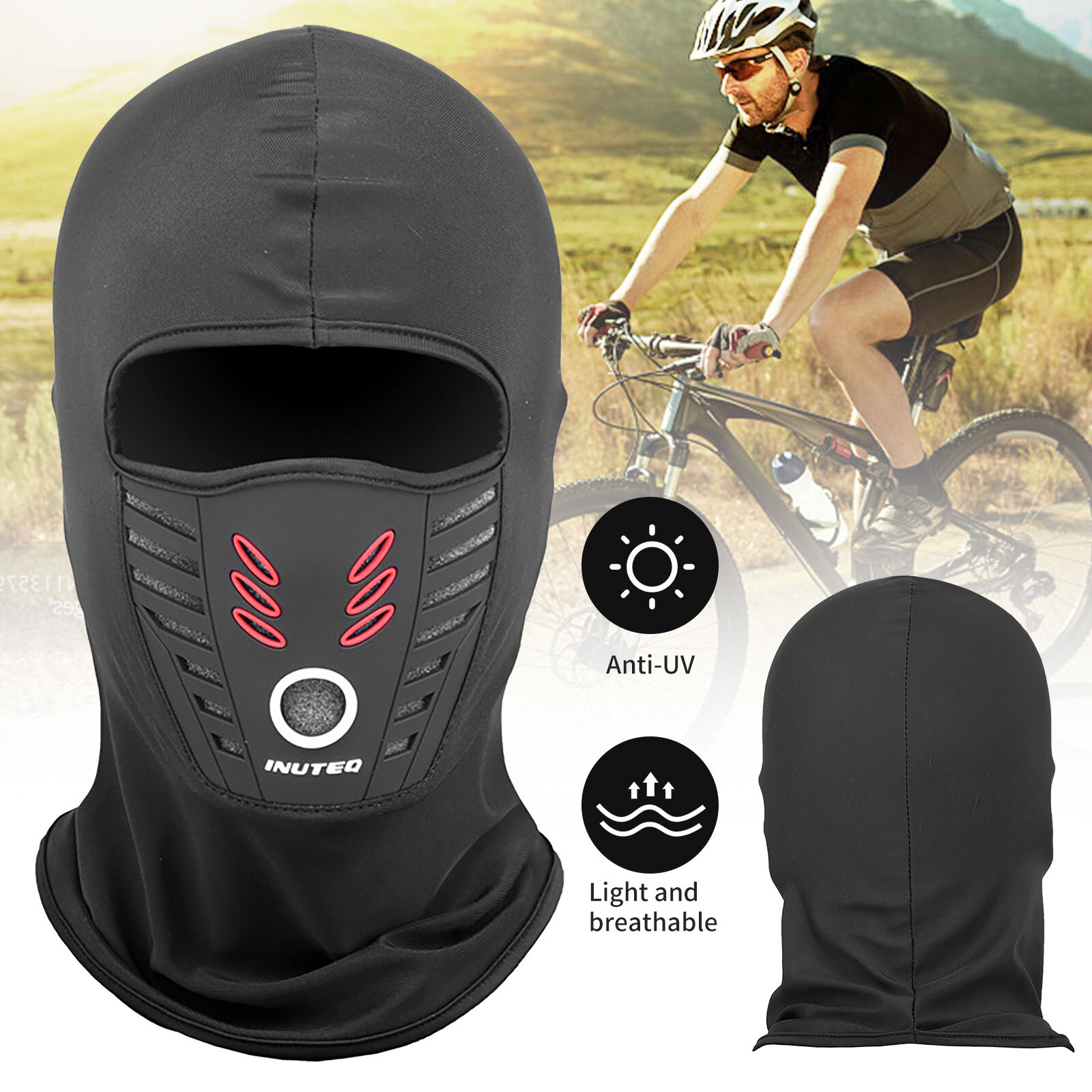Outdoor Stretch Face Mask Covers Summer Windproof Riding Bicycle Ninja Hood Hat