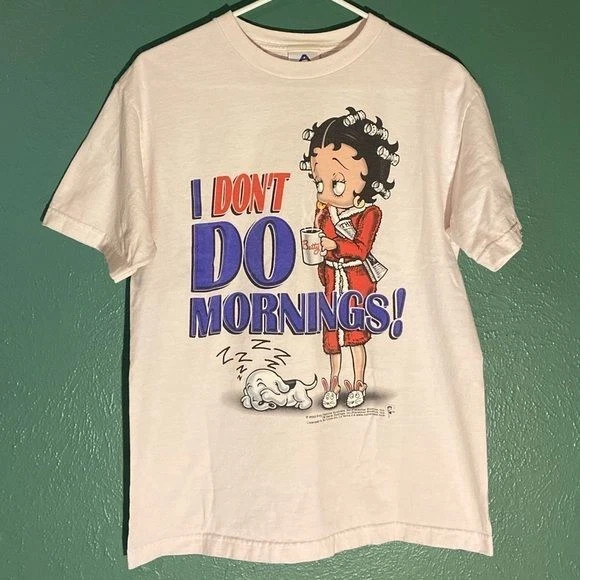 Betty Boop vintage t-shirt I don’t do mornings