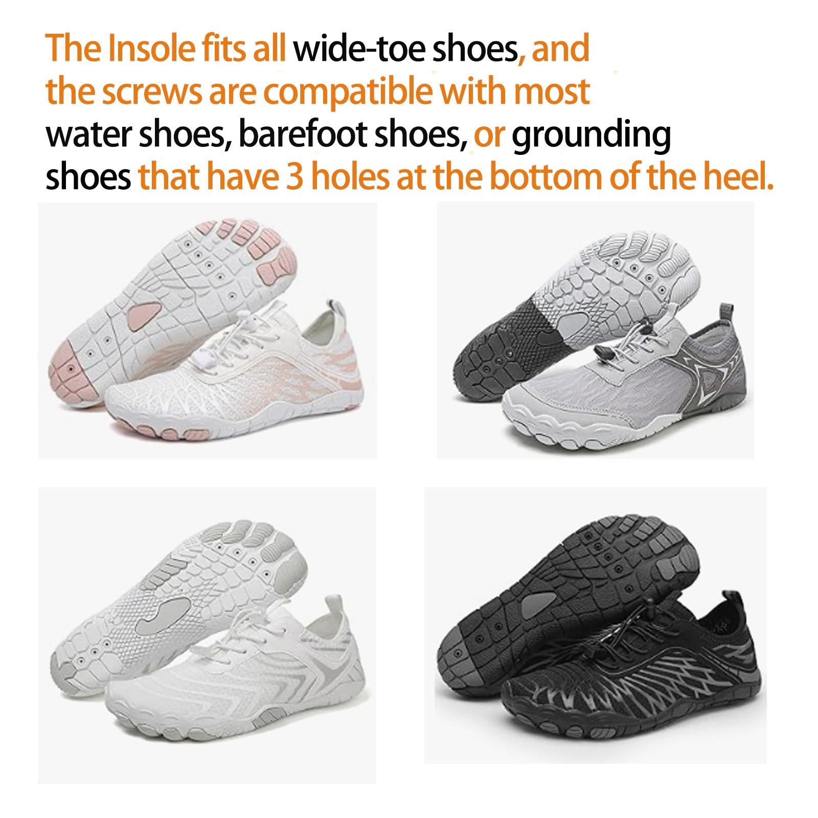 Grounding Insoles with Conductive Metallic Fabric – with Most Copper Nail Gro…