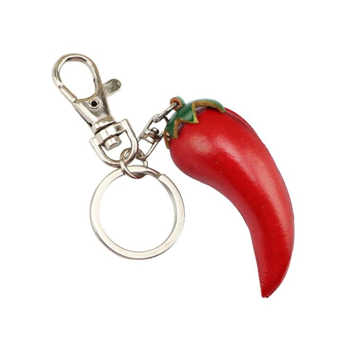 Red Chili Pepper Leather Keychain Charms Keychain Gift Accessories