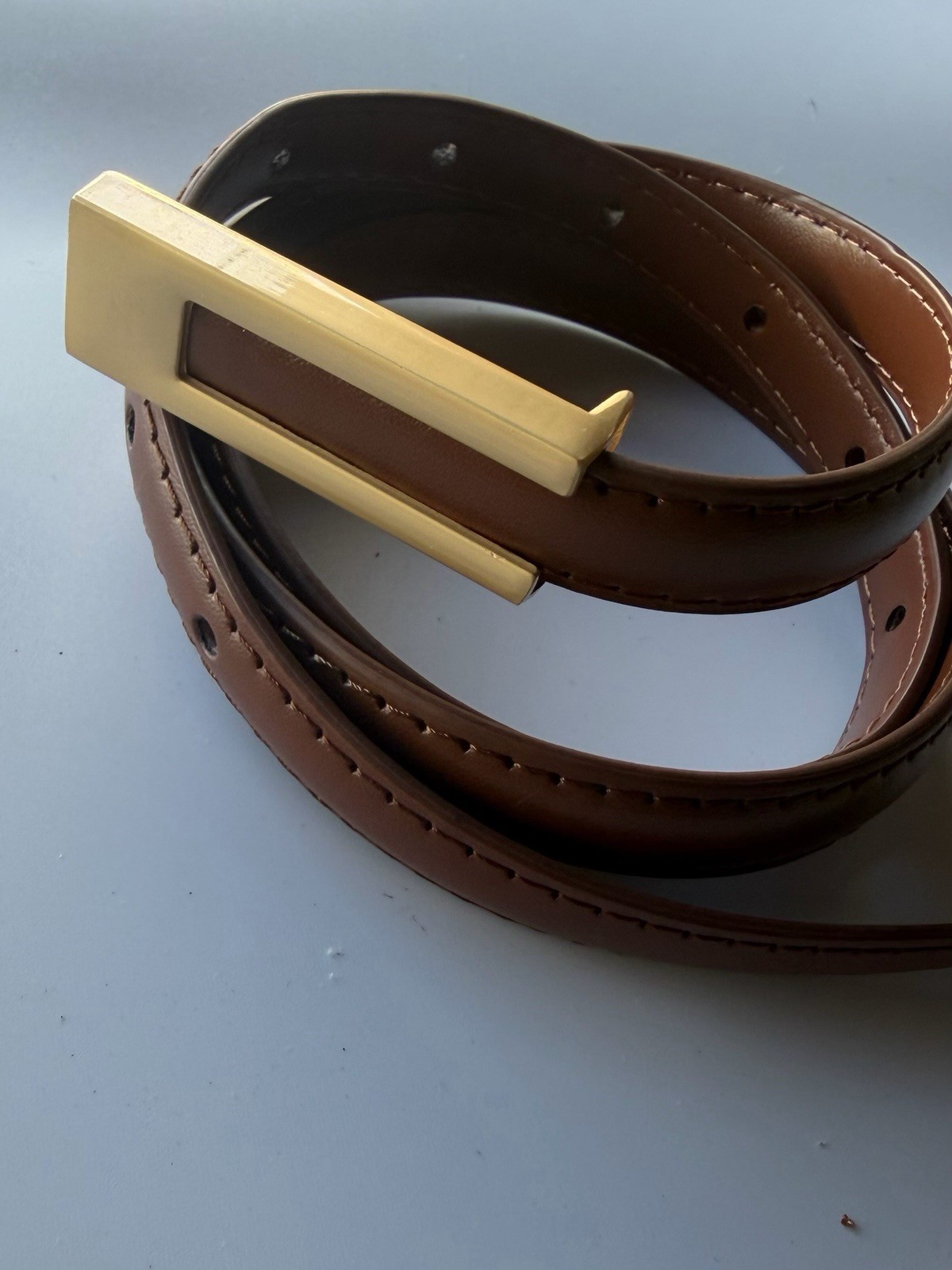 Women0.7″Skinny Genuine Leather Belts for Jeans Pants Dresses Fashion Waist Belt