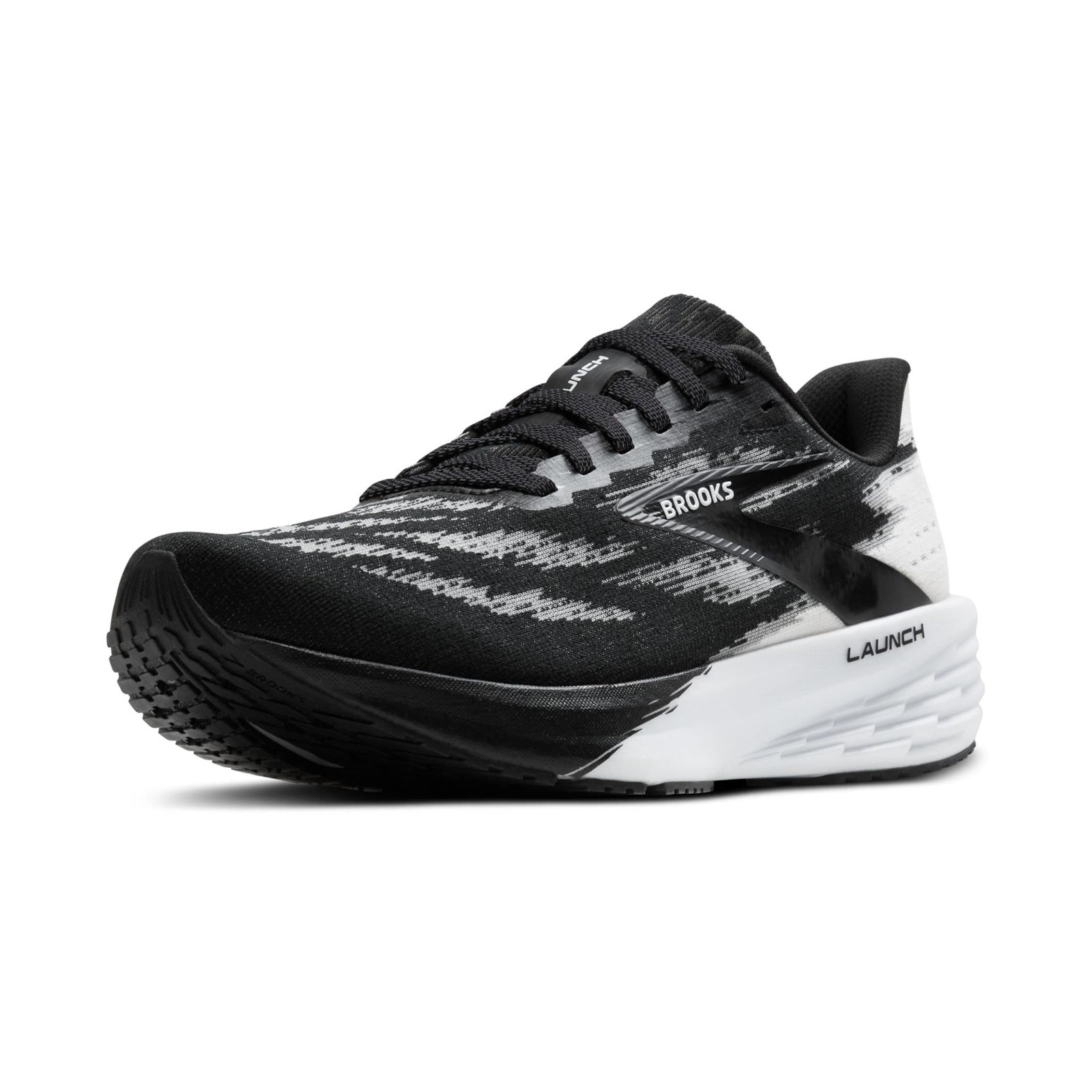 Brooks Mens’ Launch11 Road Running Shoes – Black/White