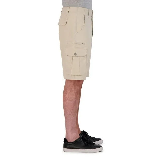 Iron Co Men’s Stretch Twill Cargo Shorts Size 36 Dune
