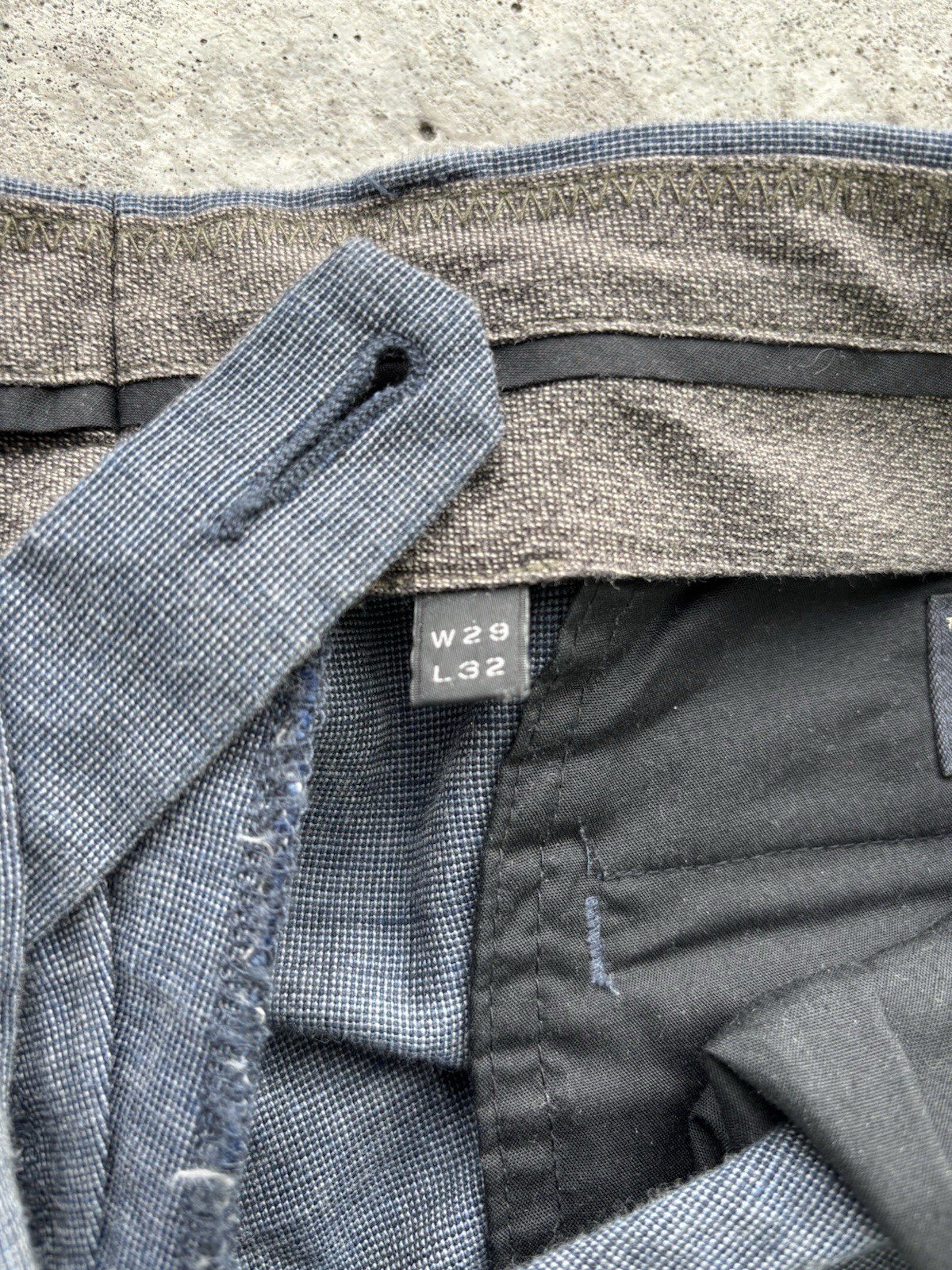 J Crew Bowery Premium Blue Linen Pants Men’s Size 29×32 Vintage Old Money Slacks