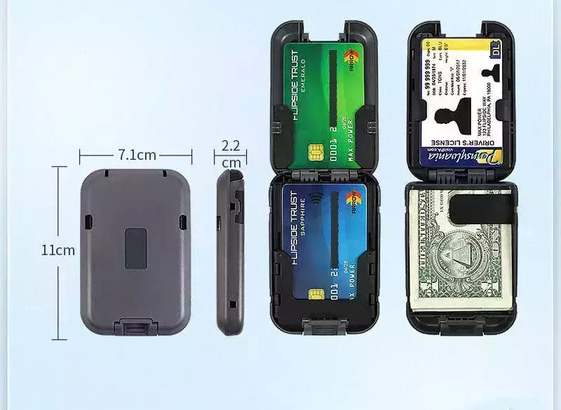 New Slim Mint Wallet Ultra-thin Rfid-blocking As-seen-on-tv Id Theft Protection