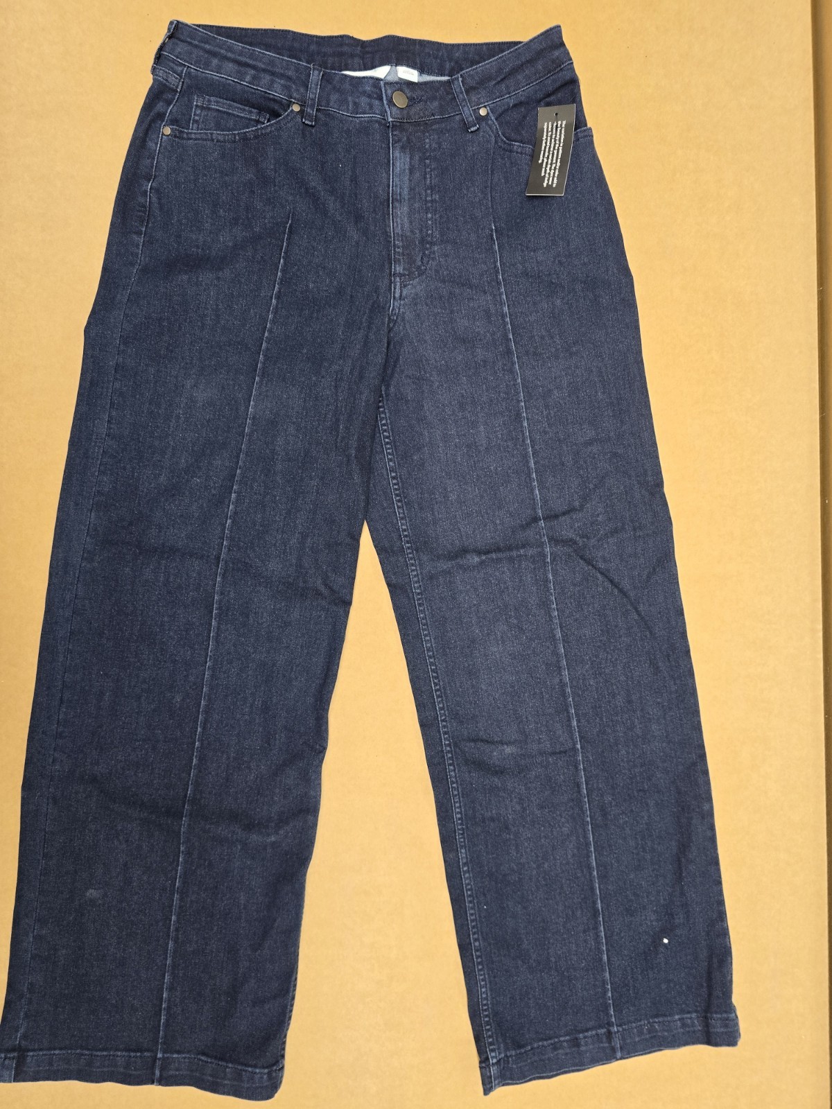 Beautiful by Lawrence Zarian Women’s Straight Mid Rise Dark Wash Blue 5-Pocket