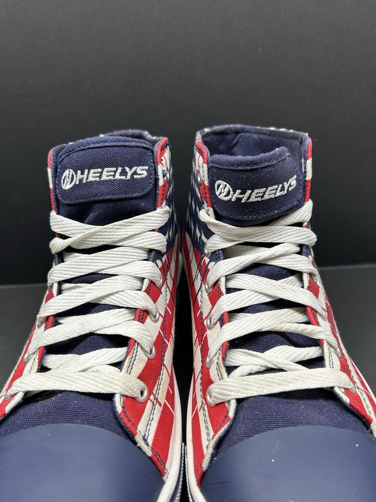 Heelys Hustle American Flag Drip Mens Size 9 With Hook And Covers Excellent