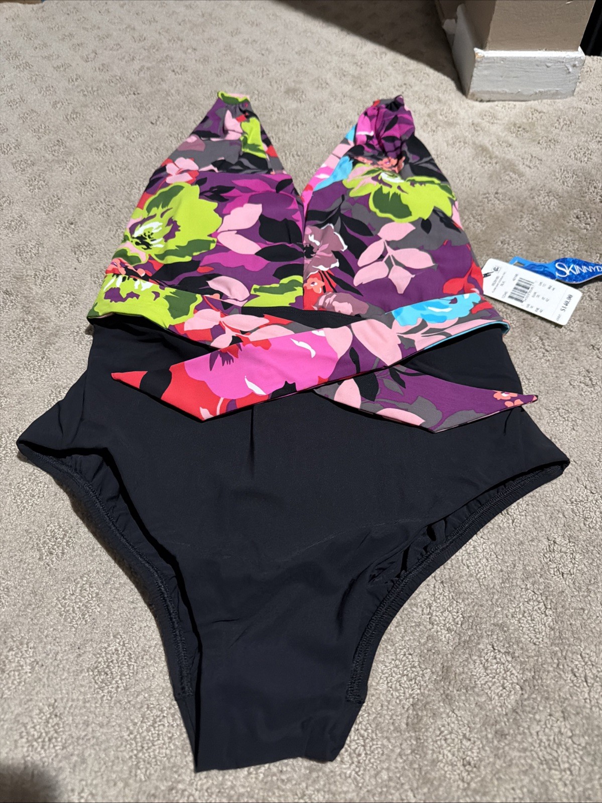 Skinny Dippers By Miraclesuit Flower Shop Godiva 1-pc Swimsuit. Sz L. NWT!