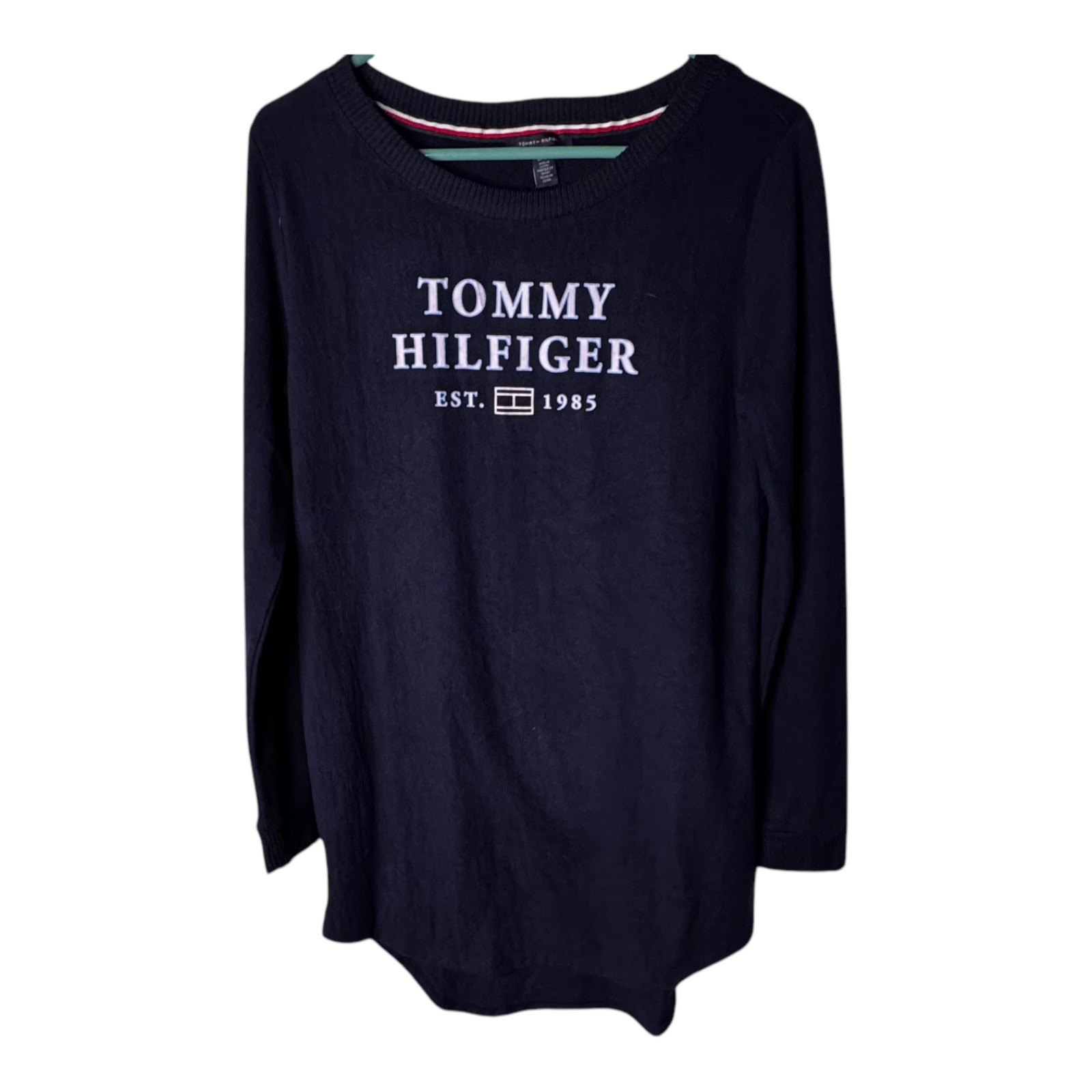 Tommy Hilfiger Long Sleeve Blue Women’s Nightshirt Size Small New with Tags