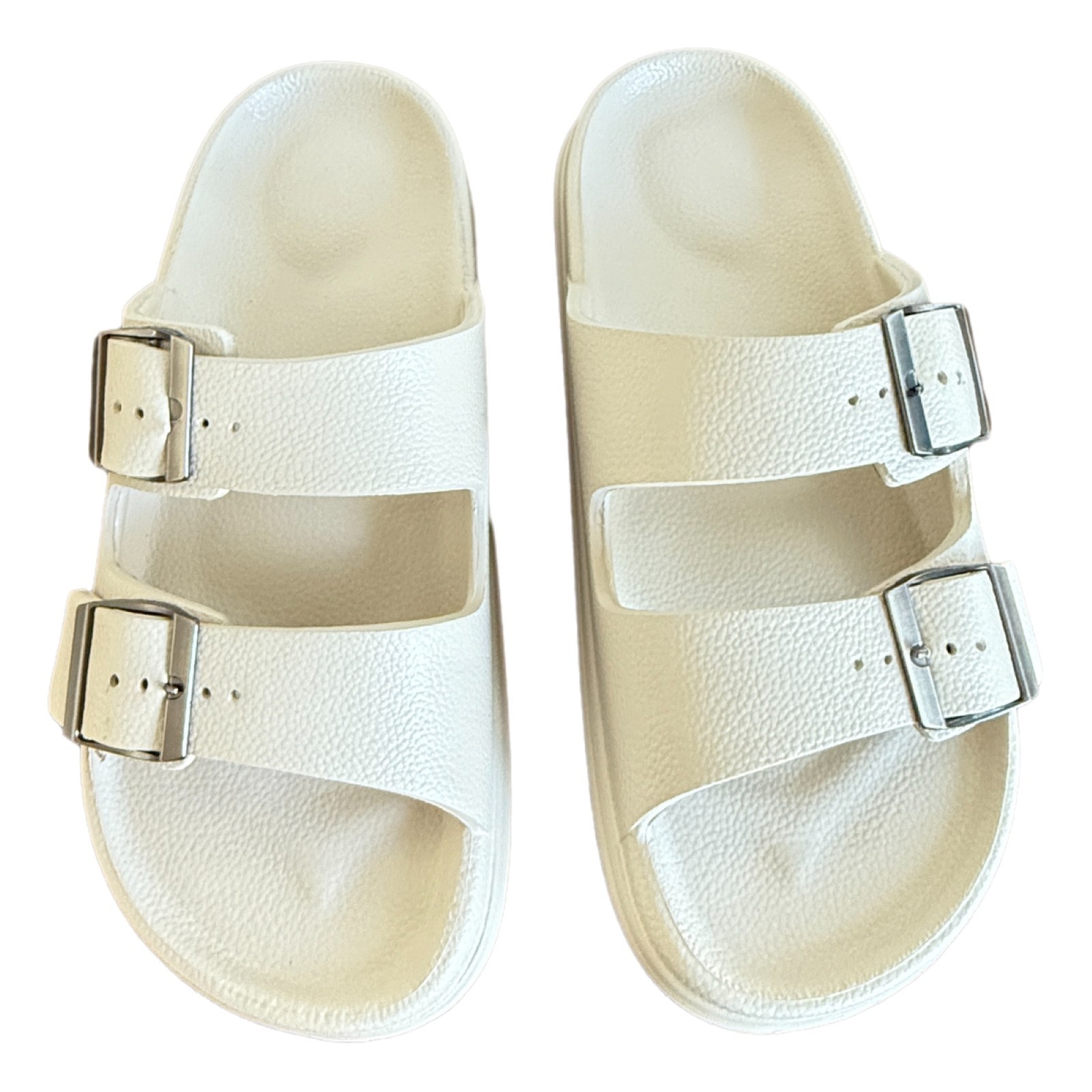 Men Women Platform Sandals Thick Sole Comfort Slides Buckle Slippers Beach Shoes