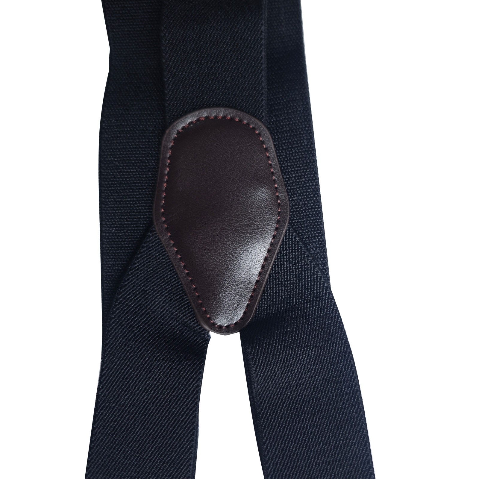 Black Color Button Holes Link Men’s Suspenders polyester Fiber with Rubber Band