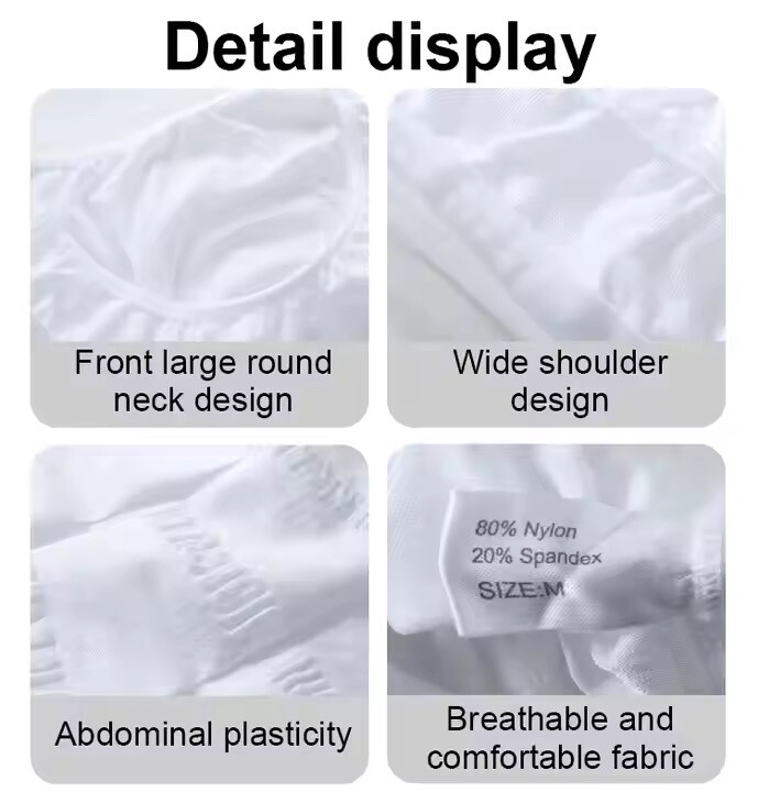 MENS SLIMMING BODY SHAPER BELLY CHEST COMPRESSION VEST GYNECOMASTIA (US STOCK)