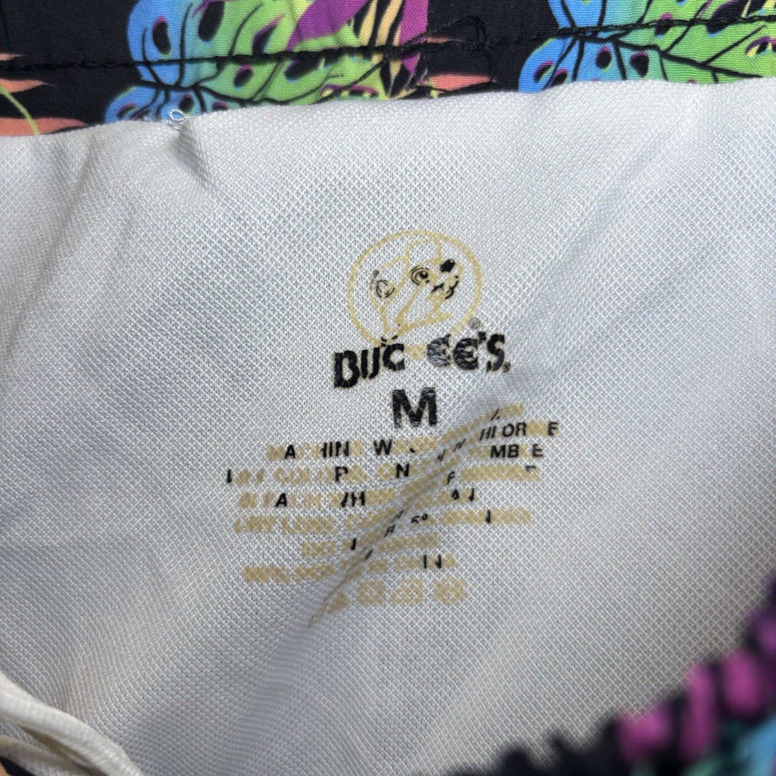 Bucees Buc-ee’s Swim Trunks Adult Mens Medium Tropical Beaver Lined Suit Med M