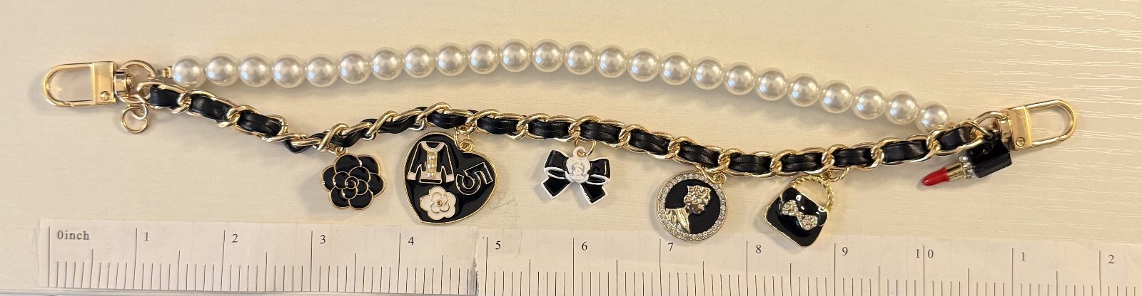 Bag Charm Pendant for Shoulder Bag Handbag Tote Key Chain Purse Accessory 10”