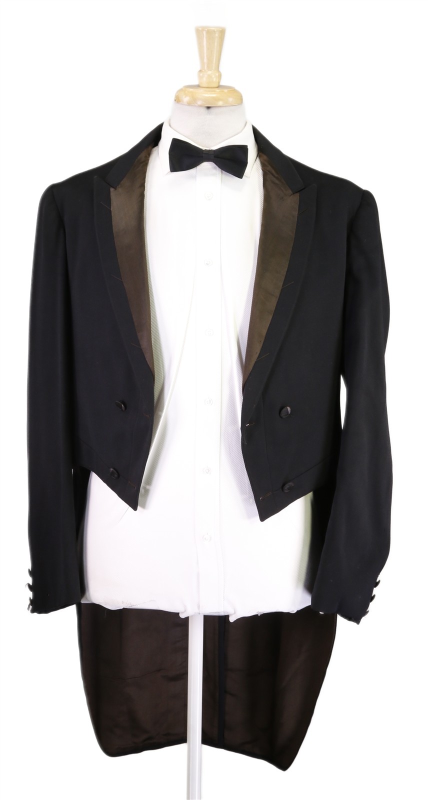 Vintage 1903 Victorian Era Bespoke Tuxedo Formal Tails Dinner Jacket 36R
