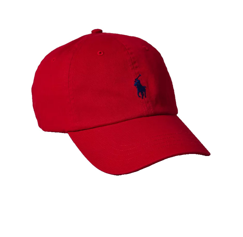 Polo Ralph Lauren Men’s One Size Cotton Chino Adjustable Ball Cap Red