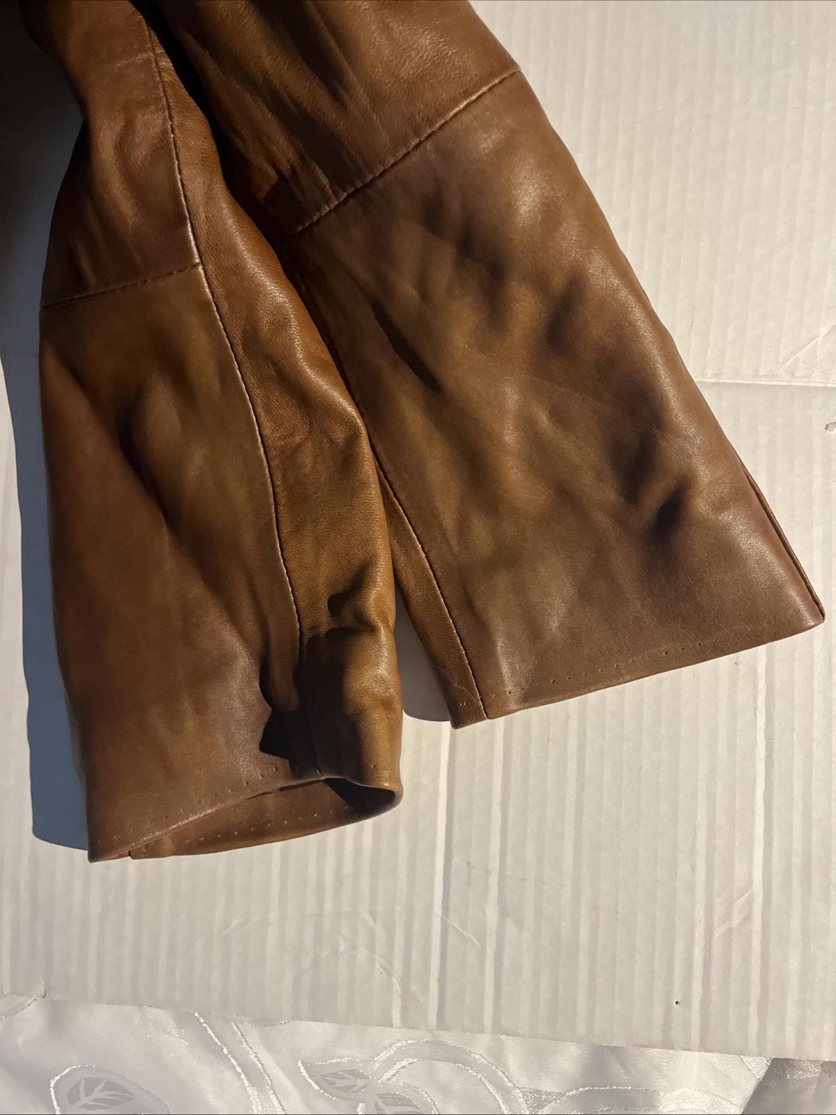 VTG Derimod Expo Jacket XS Color Camel 100% Leather EUC