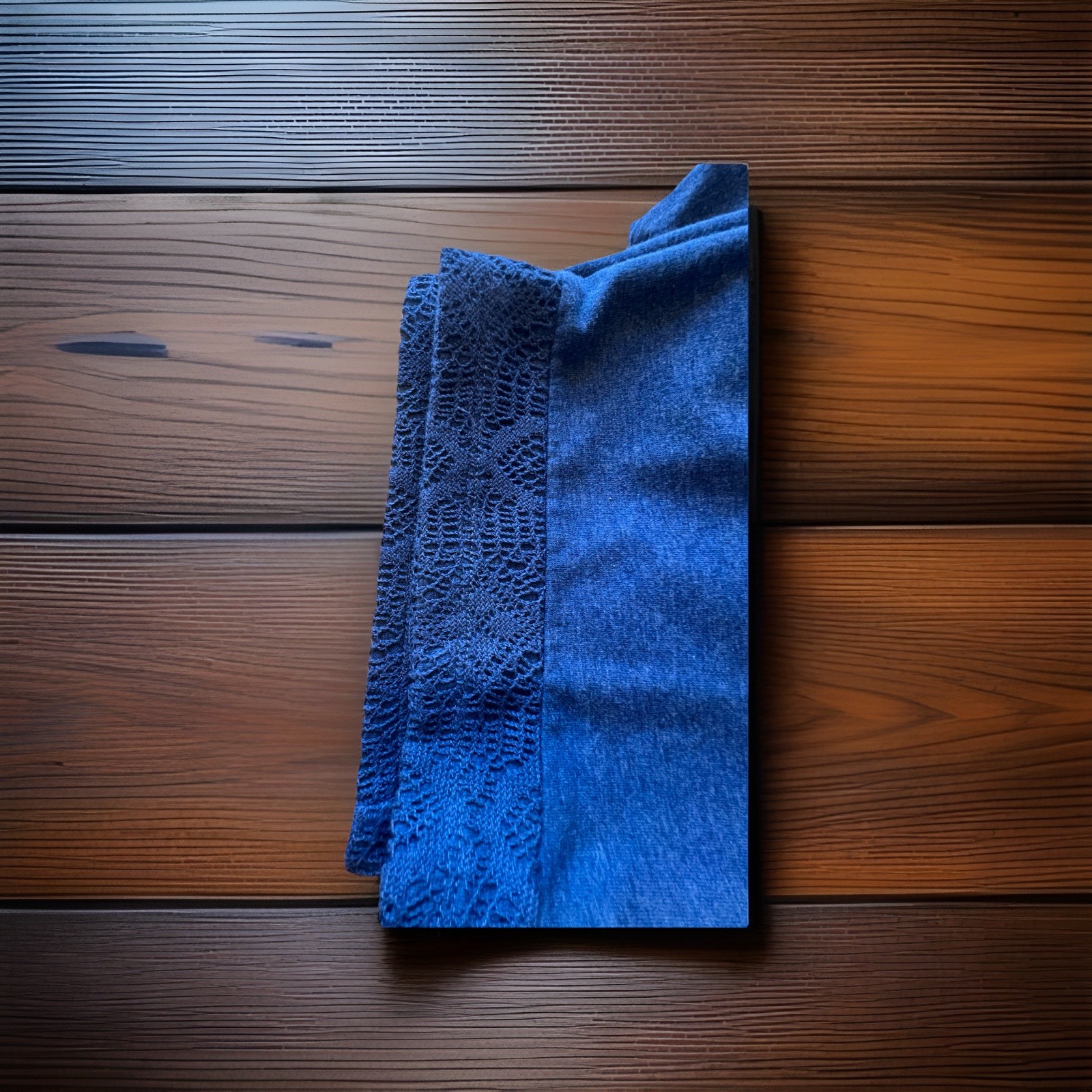 Capri AV Cotton & Spandex 20 Inch Inseam Size 14/16 Blue