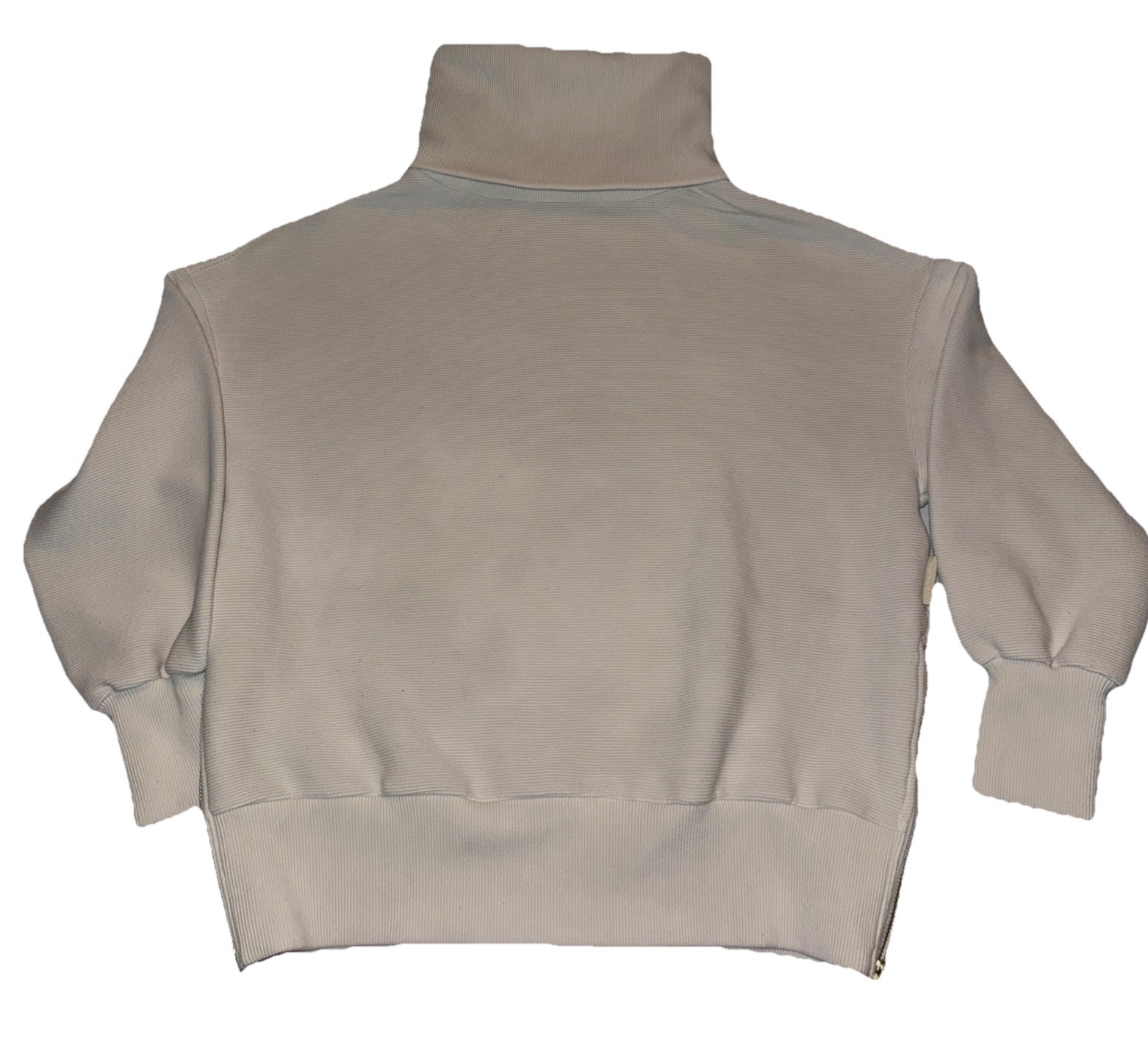 Varley Milton Sweat Pullover Sweater Ribbed White Cowl Neck Women’s XS