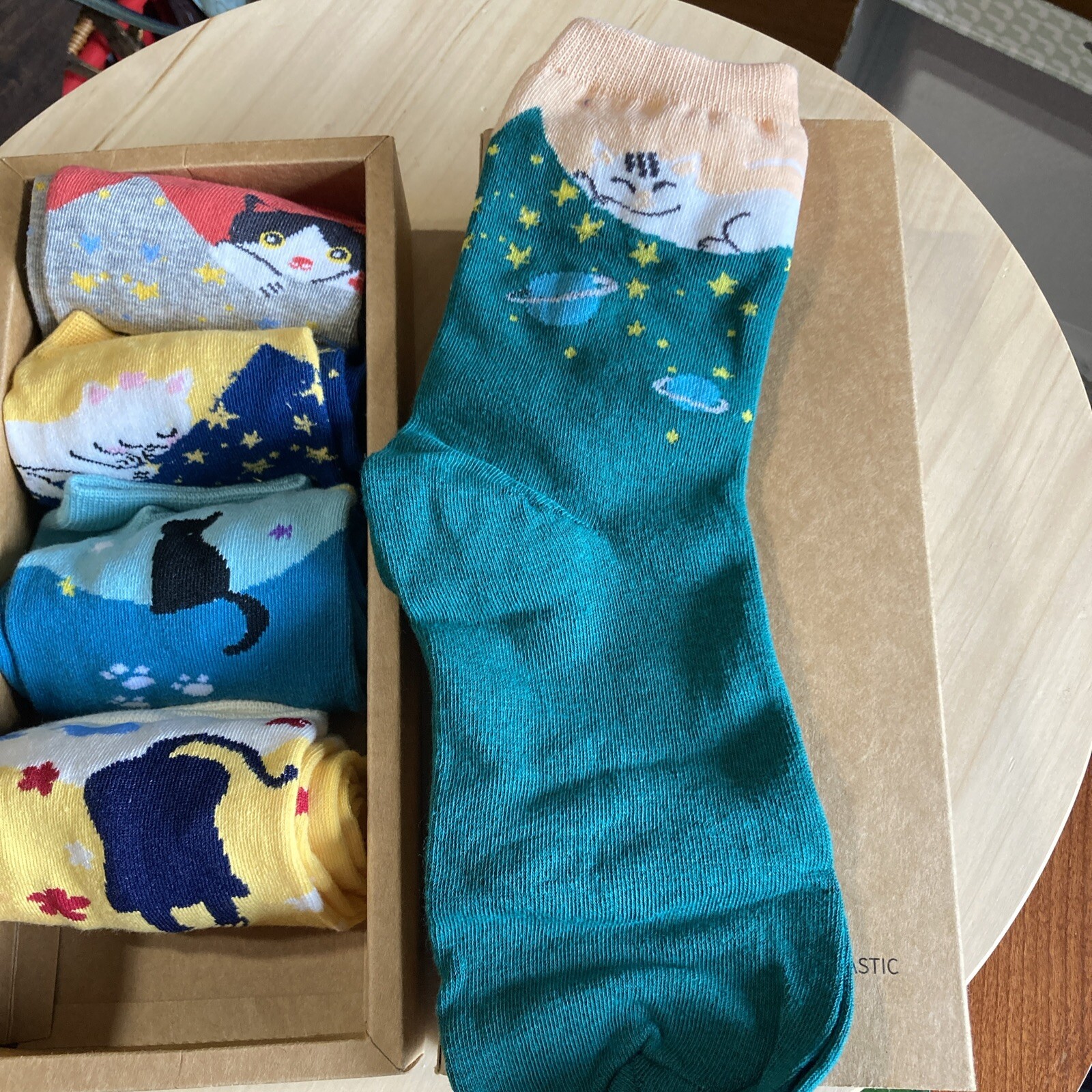 Leotruny Cat Boutique Socks NIB Multicolor Ankle 80% Cotton, 20% Spandex/elastic