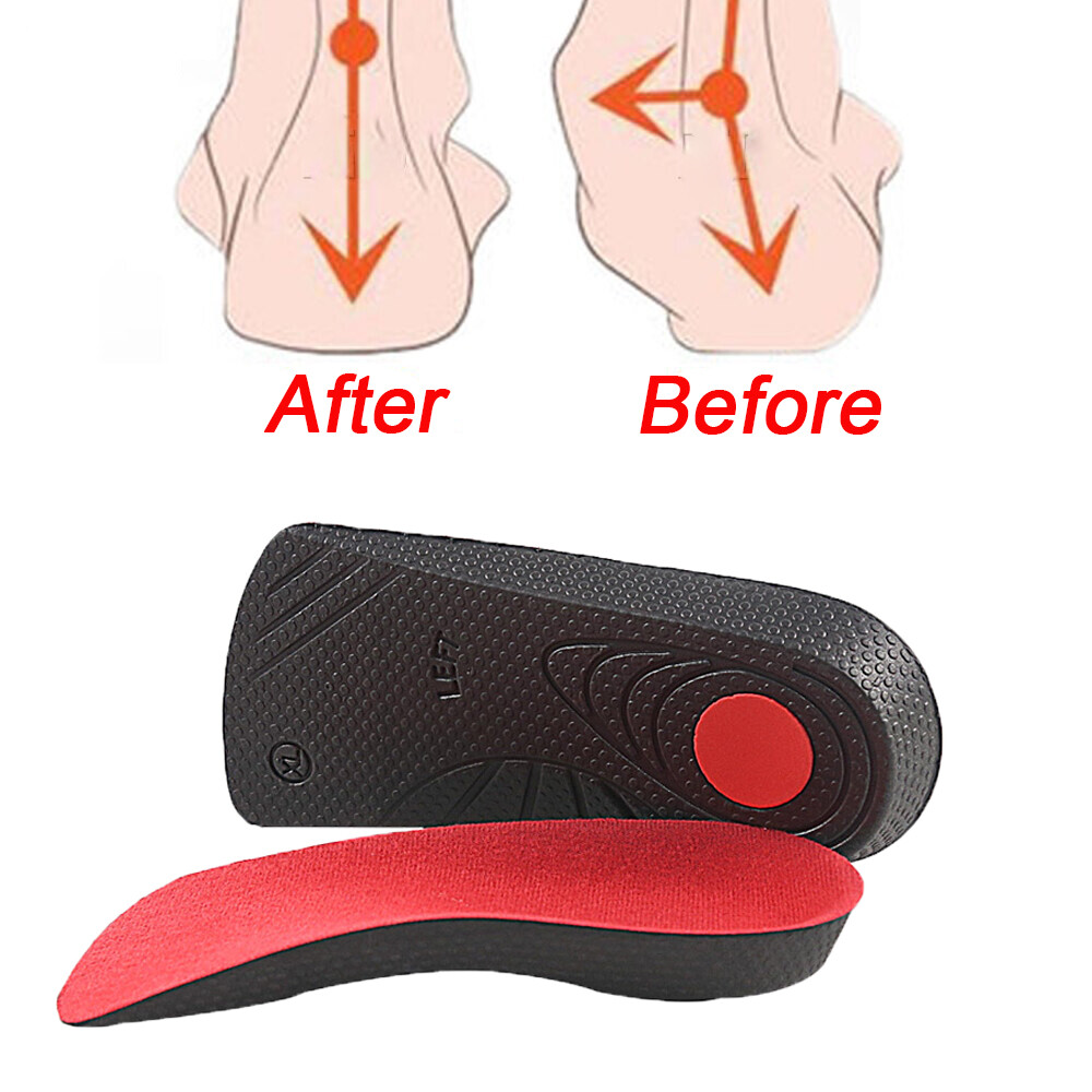3/4 Orthotic Shoe Insoles Inserts Flat Feet High Arch Support Plantar Fasciitis
