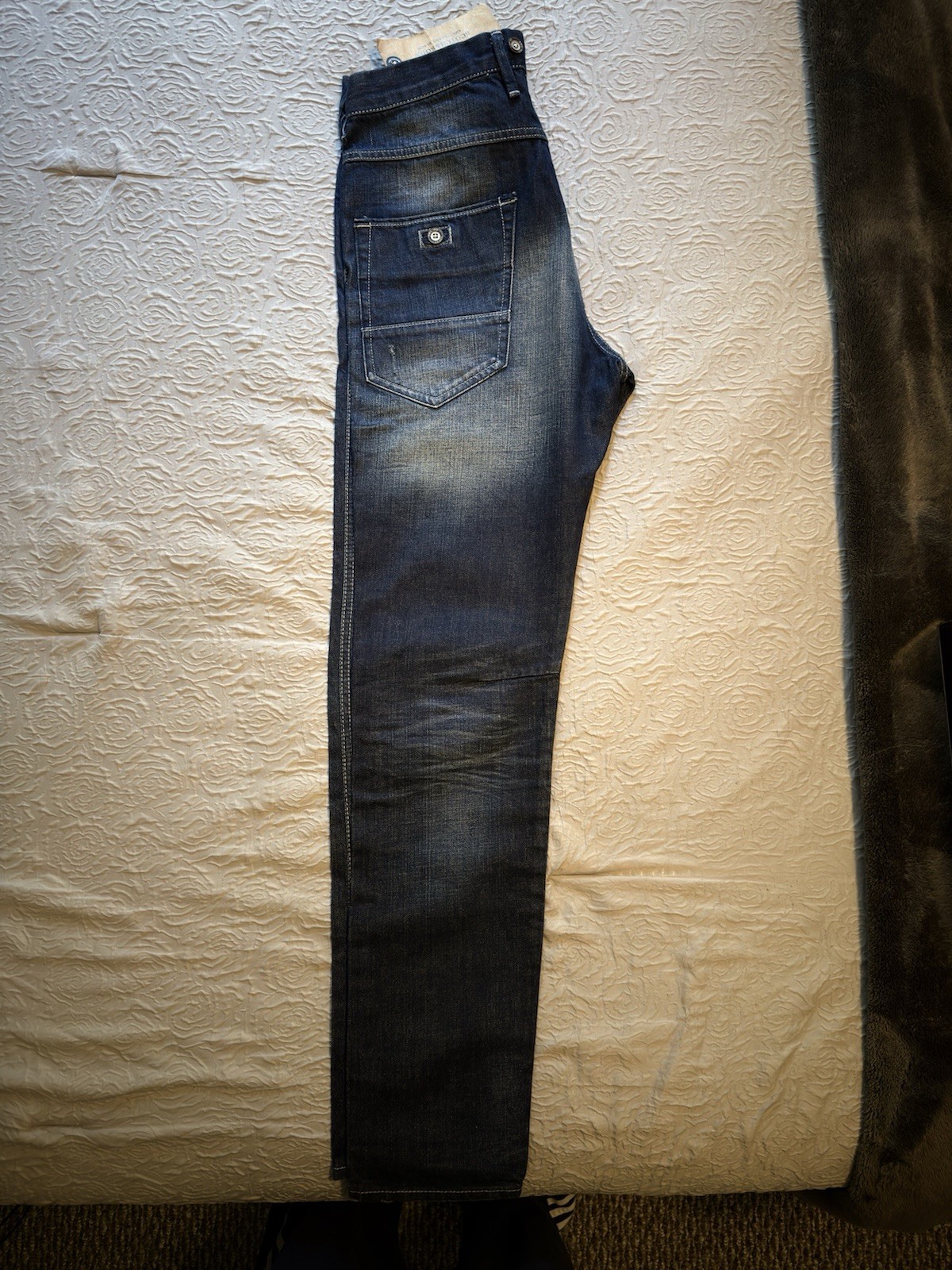 Scotch & Soda Amsterdams Blauw Men’s Skinny Dark Wash Denim Jeans Blue NWT