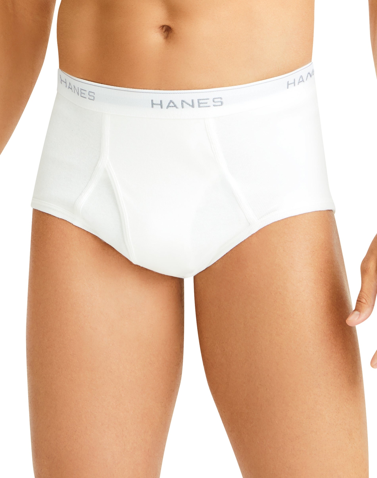 Hanes Briefs 6-Pack Men’s Tagless Underwear White ComfortSoft Waistband Wicking