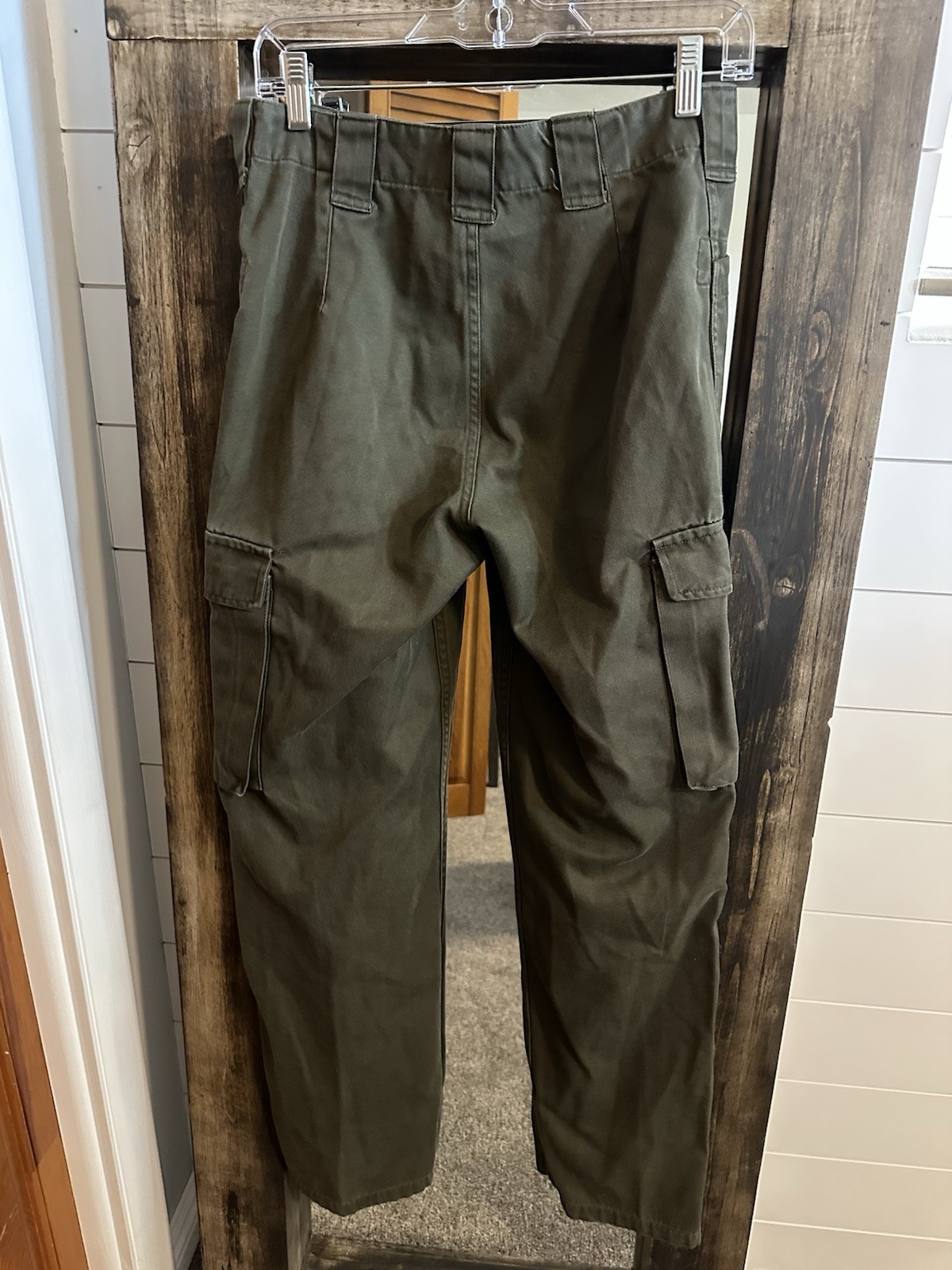 Vintage Slama Wien 2001 Olive Green Cargo Pants Military Utility Workwear sz 8