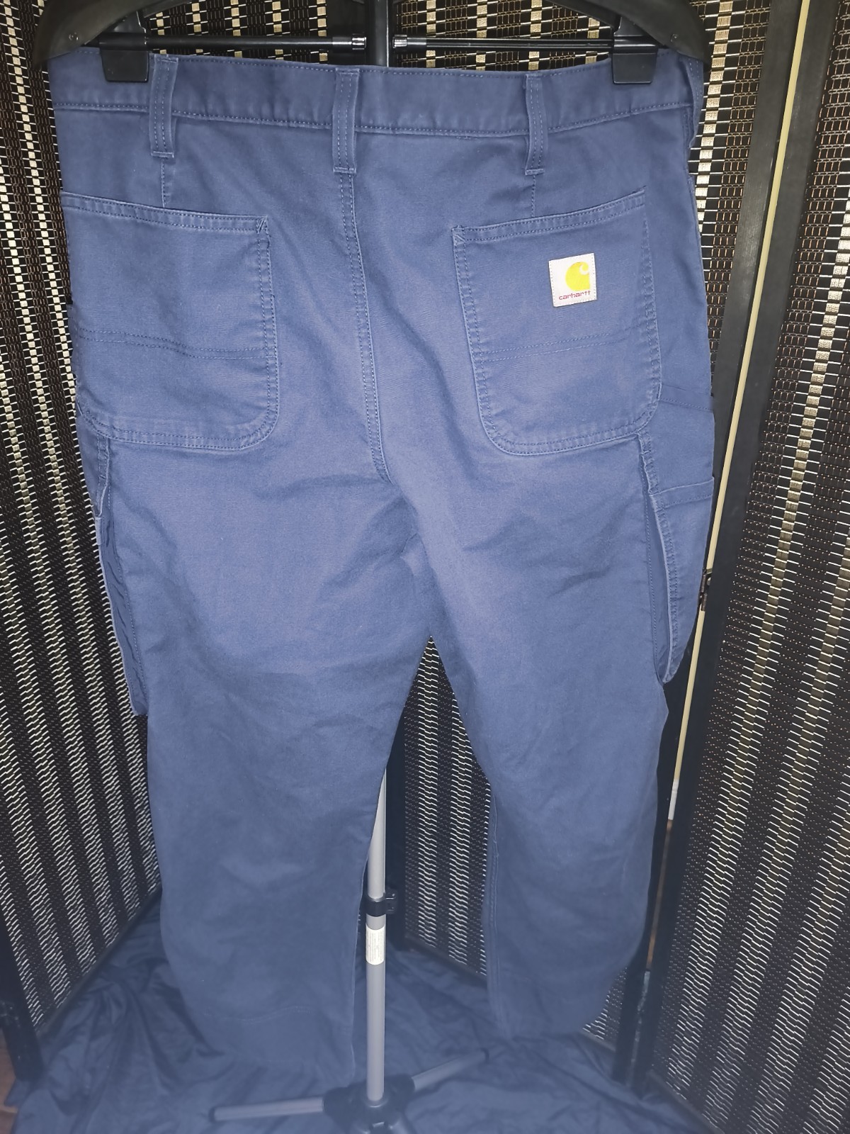 Carhartt Work cargo Pants Navy Blue Loose Fit, Size 36×30