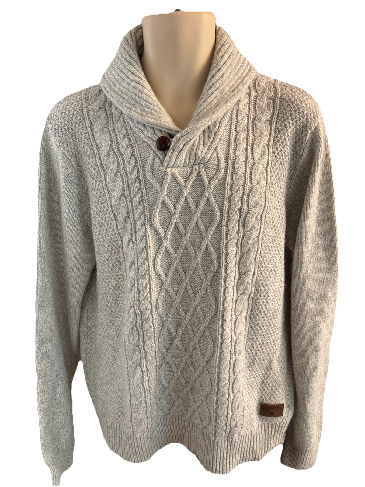 Emerald Isle Knitwear Mens L/XL Fisherman Sweater Killarney Pullover Wool Blend