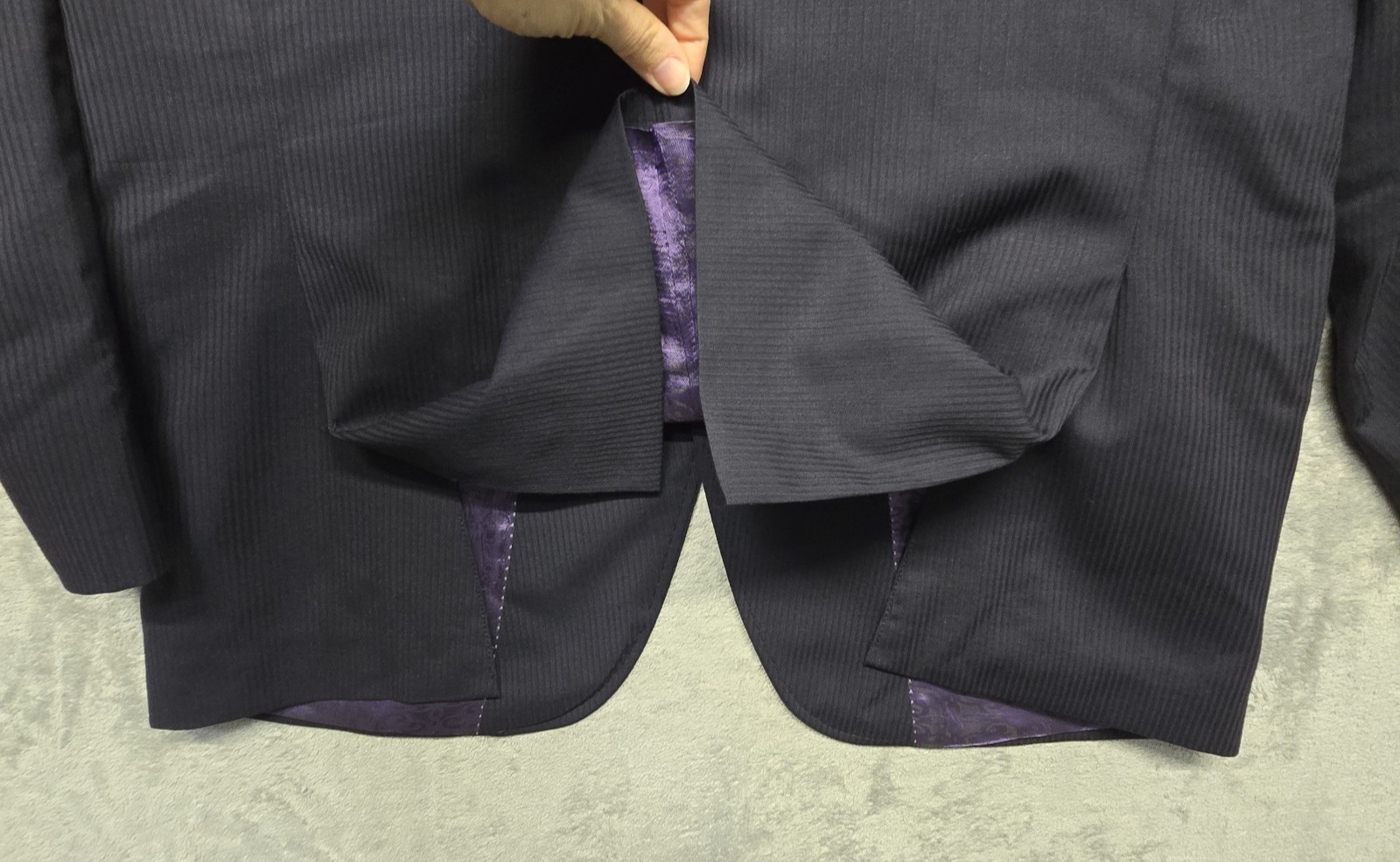 Ted Baker Endurance Sport Coat Mens Size 44R Black Wool Two Button Double Vented