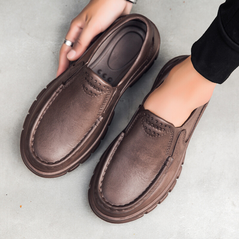 New Men Chef Shoes Kitchen Non-slip Safety Shoes Oil-proof Slip-On Work Shoes US