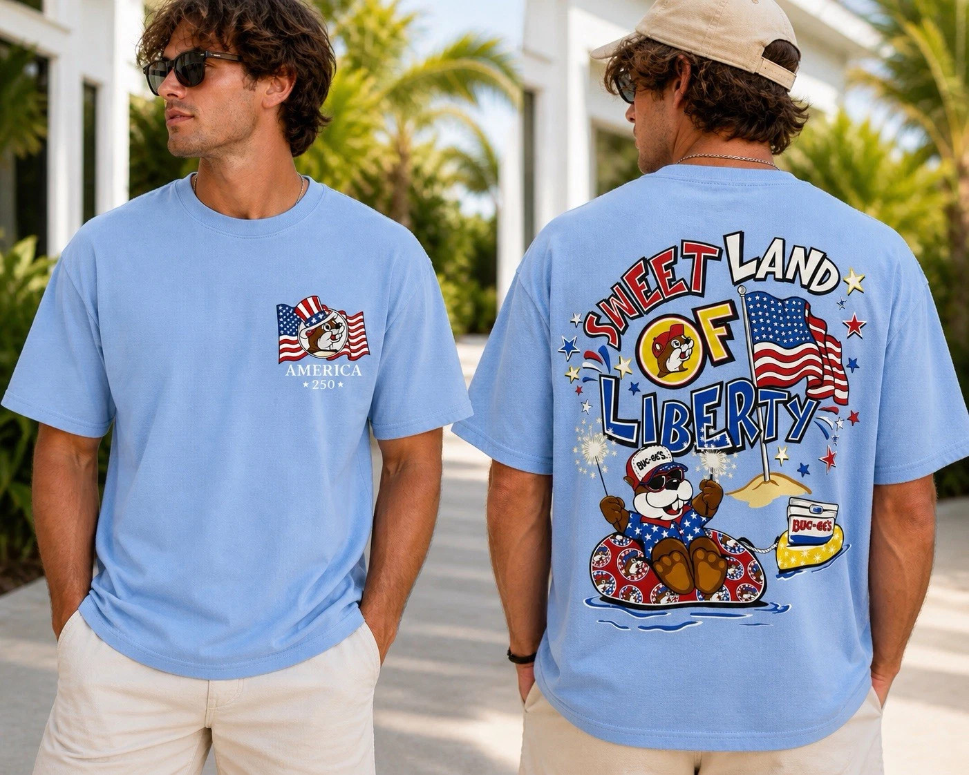 Buc-ee’s 4th of July 2025, Sweet Land Of Liberty, Patriotic Freedom T Shirt New
