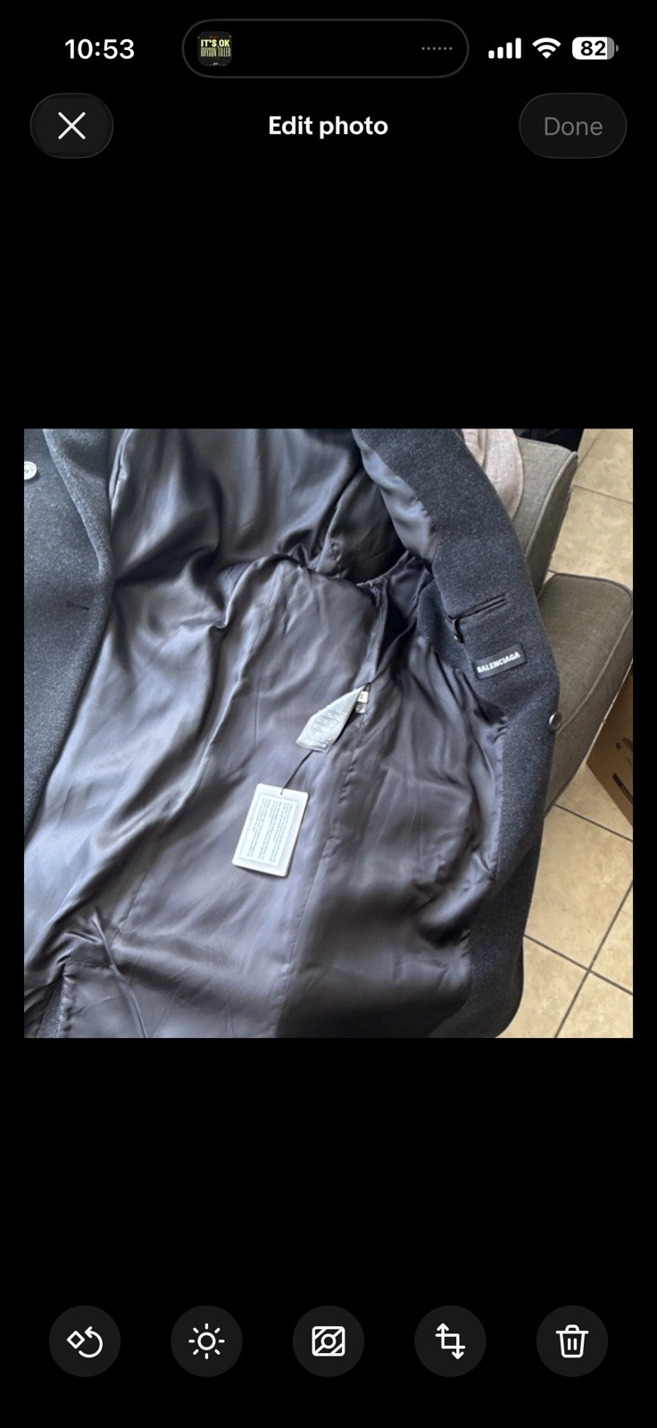 NEW Balenciaga Men’s Coat