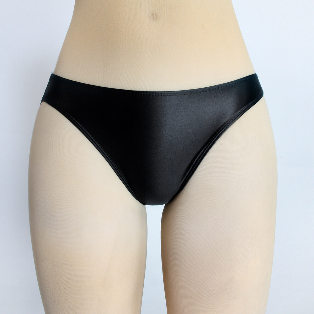 Women Satin Panties Shiny Briefs Knickers Opaque Low Waist Shorts Underwear Gym