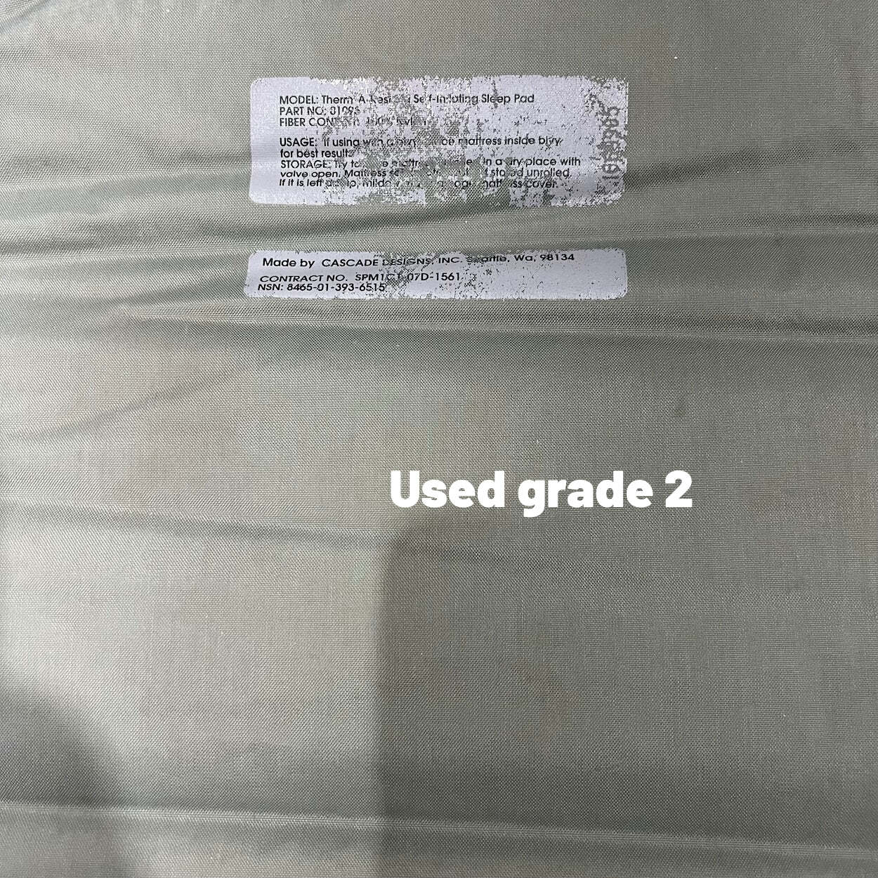 US Military GI Issue Therm A Rest Self-Inflating Sleeping Mat