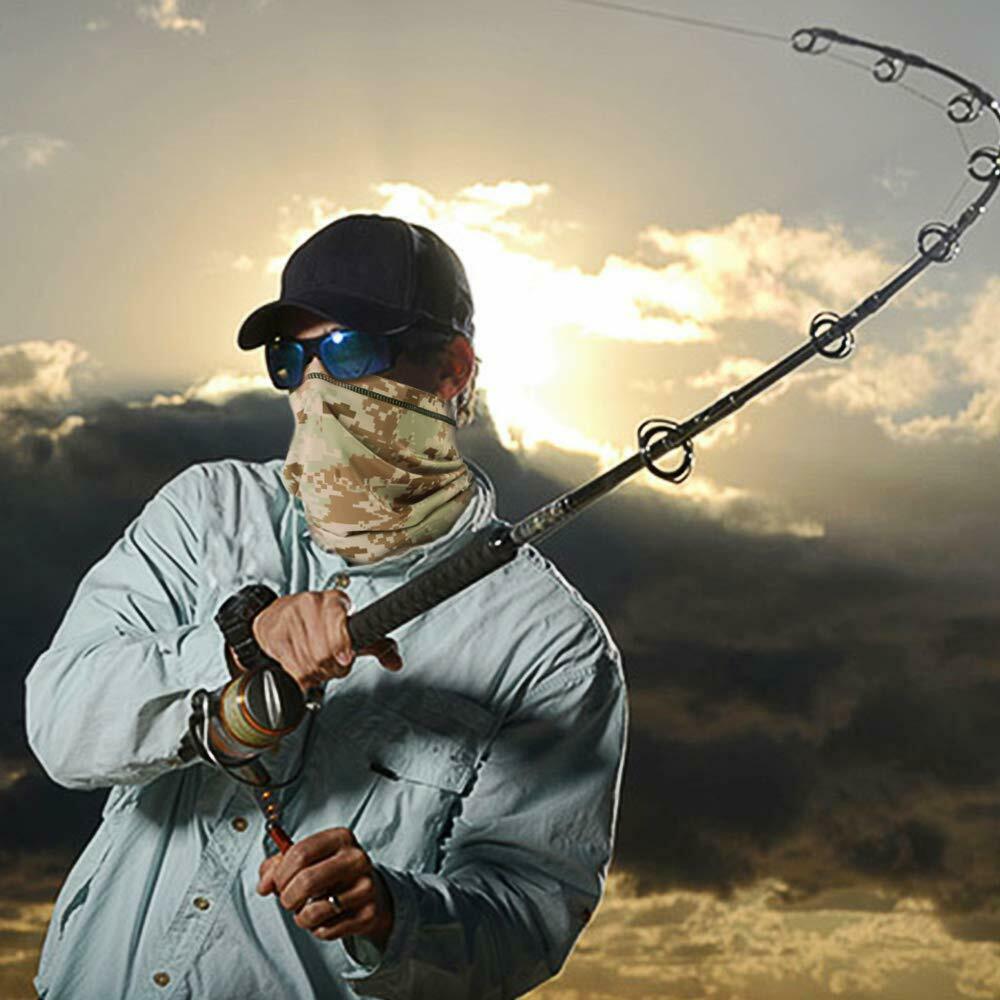 Face Mask UV Sun Shield Neck Gaiter Scarf Outdoor Windproof Balaclava Face Cover