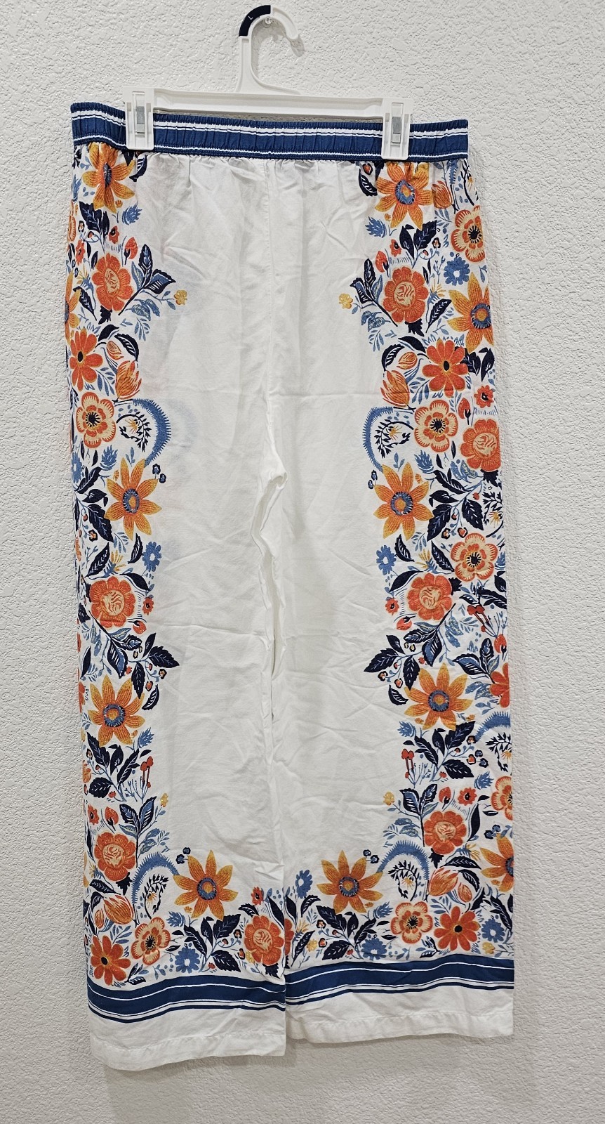 Anthropologie Floral Flannel Pajama Pants Size L
