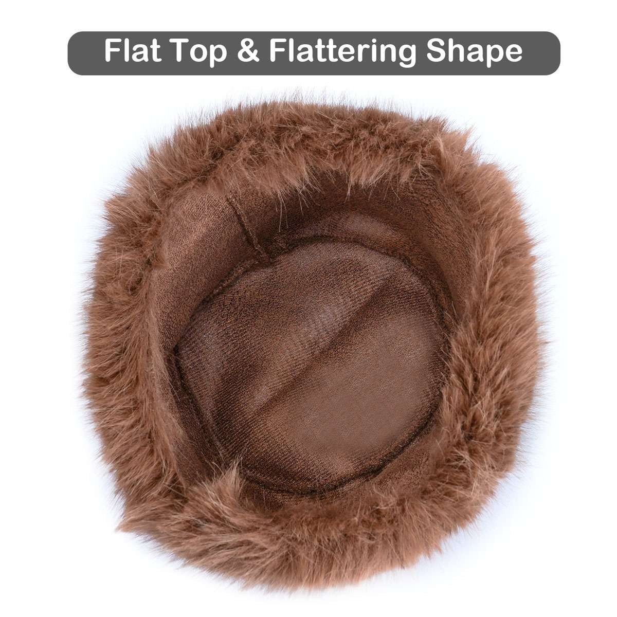 Women’s Winter Faux Fur Hat – Fluffy Warm Ski Snow Cap for Girls & Women