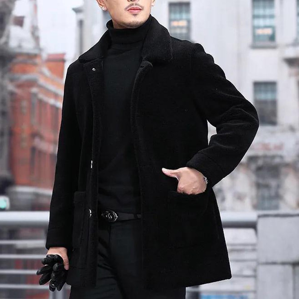 Imitation Lambskin Velvet Faux Lambskin Jacket Polyester Spandex Blend