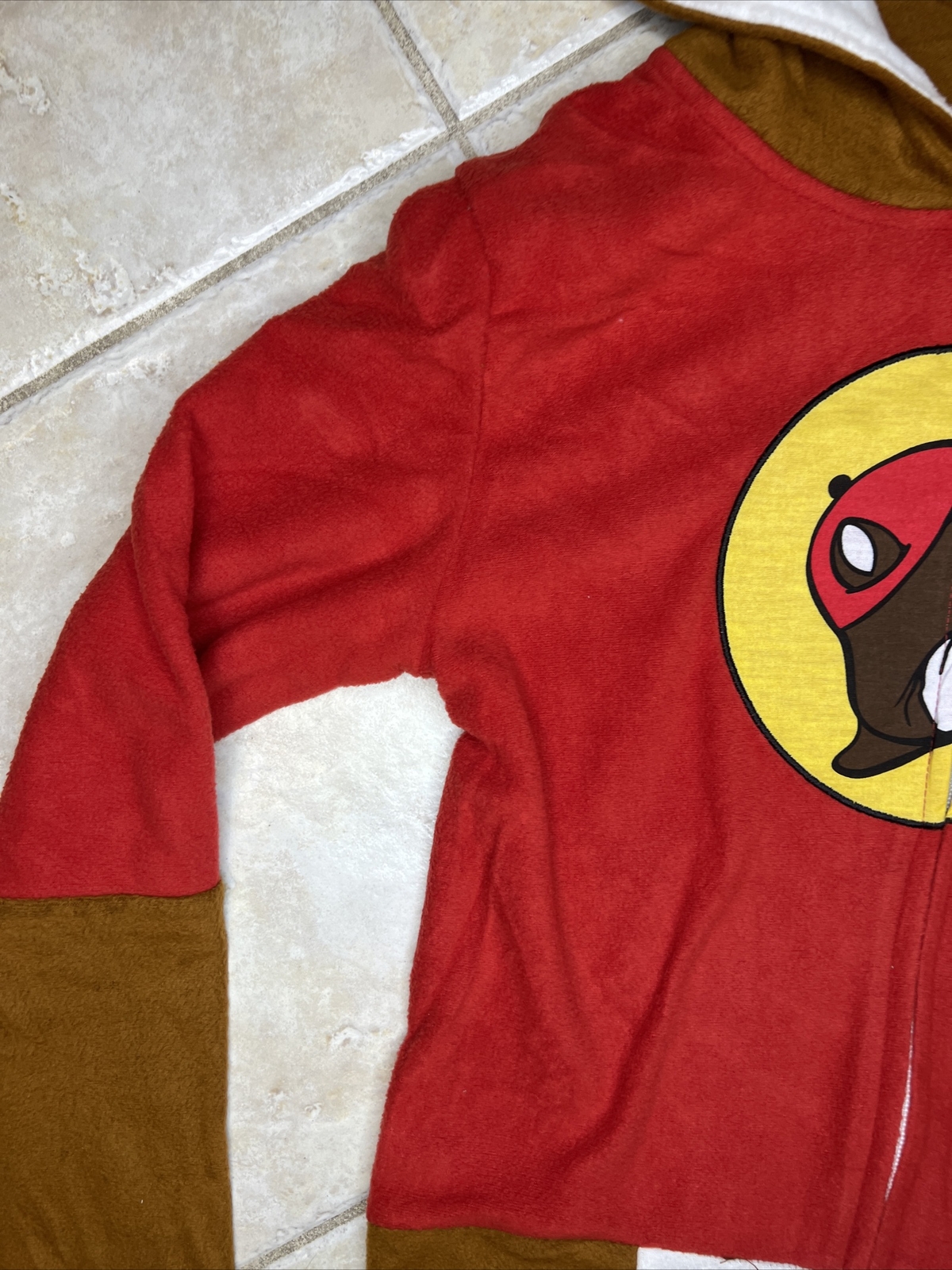 Buc-ee’s Beaver Mascot Buc Union Body Suit Costume Pajamas Youth XS / S NWT