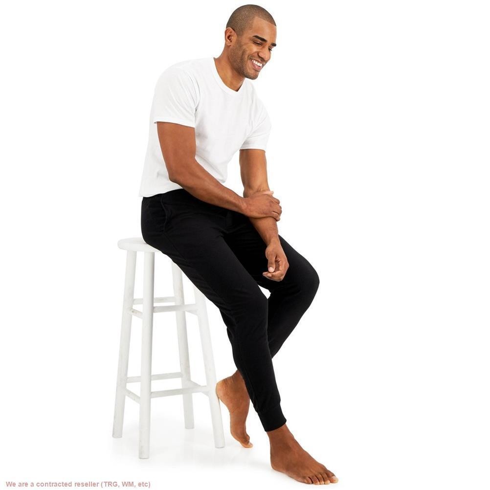 Hanes Premium Men’s French Terry Jogger Pajama Pants – Black M *SEE DEAL!!!*