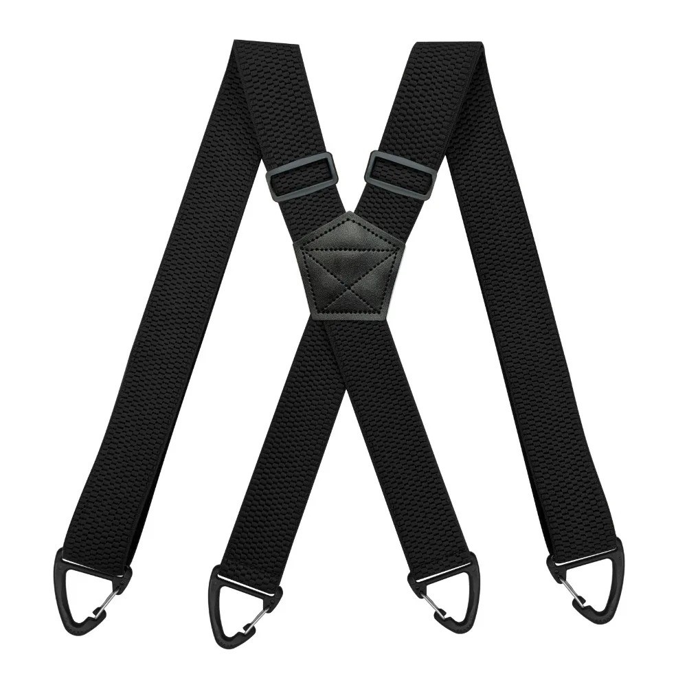 Heavy Duty Elastic Suspenders for Men Trouser Pants Braces Strap Work Belt