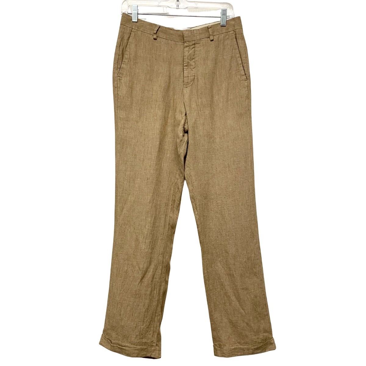 Baird McNutt Murano 100% Linen Pants, Men’s 29×32, Tan Brown Khaki