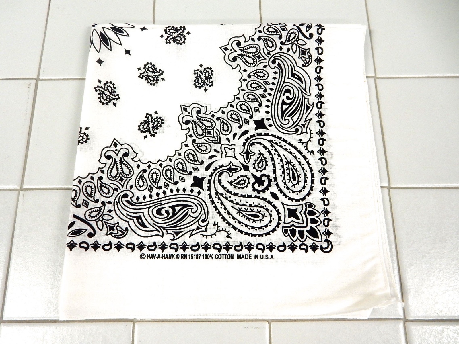 COTTON BANDANA SCARF HEAD WRAP WRISTBAND PAISLEY AMERICAN FLAG (10 PACK PER LOT)
