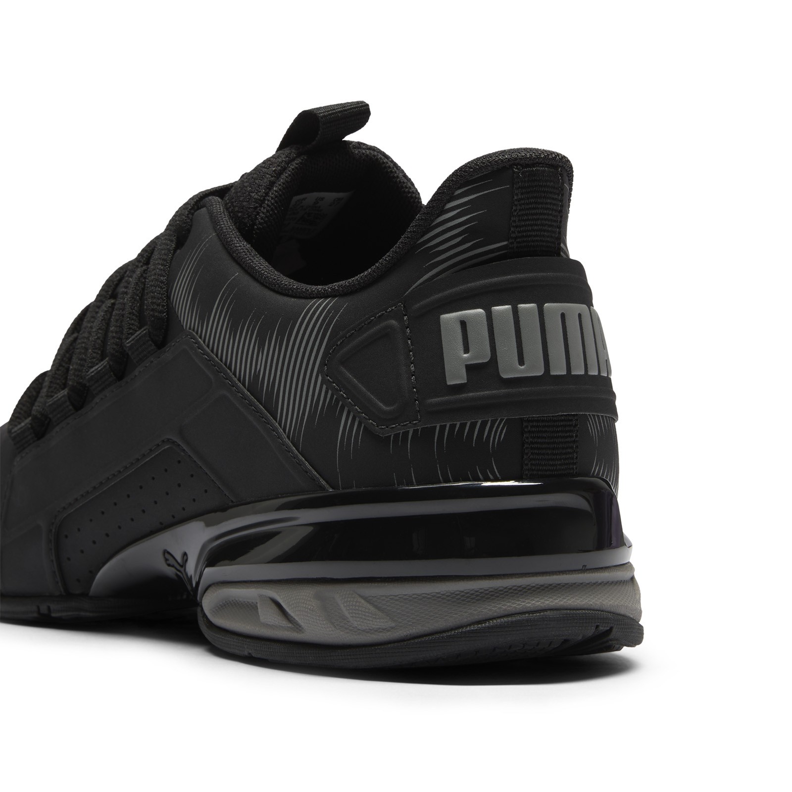 Puma Viz Runner Rapid NBK Sonic Drip Mens Black Wide Athletic Running Shoes